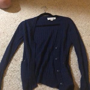 Blue button up cardigan